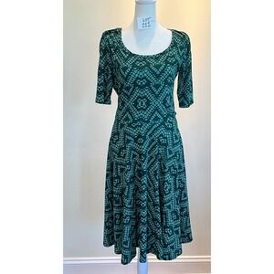 LuLaRoe Nicole Dress Fit and Flare, Medium Size